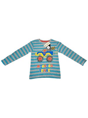 URBAN RASCALS Bluzka Dziecięca Niebieska Paski 104