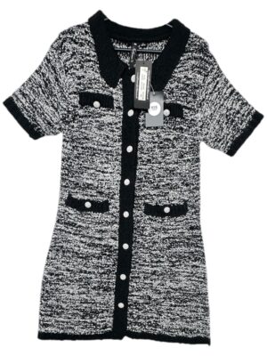 INFLUENCE Sukienka Damska Czarna Melanżowa L