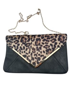 INNA Torebka Damska Czarna z Wzorami Zwierzęcymi ONE SIZE