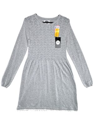 YOUNG STYLE Sukienka Dziecięca Szara 158