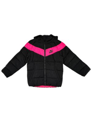 NIKE Kurtka Dziecięca Czarna Różowa 122