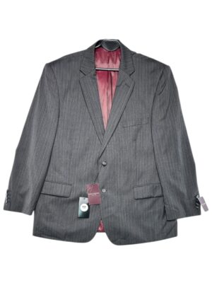 BROOK TAVERNER Marynarka Męska Szara XL (56 EU) Wełna