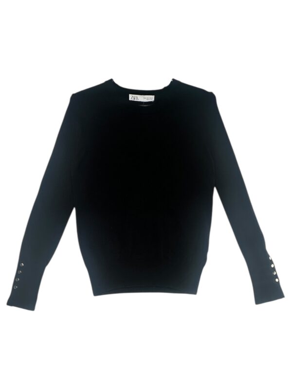 ZARA Sweter Damski Czarny S