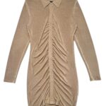AMISU Sukienka Damska Beżowa XL - zdjęcie 1
