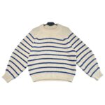 PROJECT UNKNOWN Sweter Damski Beżowy w Paski M - zdjęcie 1