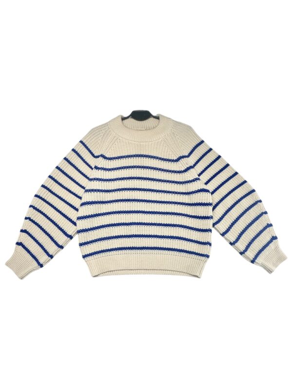 PROJECT UNKNOWN Sweter Damski Beżowy w Paski M