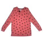 PAPAYA Sweter Damski Różowy Wzór Serca 2XL - zdjęcie 1