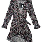 JPOM Sukienka Damska Czarna Kwiatowa M/L - zdjęcie 1