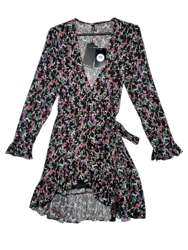 JPOM Sukienka Damska Czarna Kwiatowa M/L