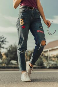 używane jeansy z lumpeksu