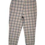 NASTY GAL Spodnie Damskie Beżowe Kratka M - zdjęcie 2