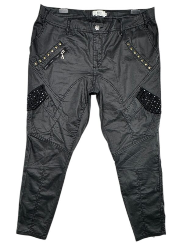 ZIZZI Spodnie Damskie Czarne 5XL