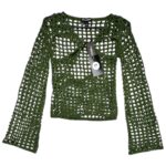 PRETTYLITTLETHING Bluzka Damska Zielona XS - zdjęcie 1