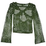 PRETTYLITTLETHING Bluzka Damska Zielona XS - zdjęcie 2