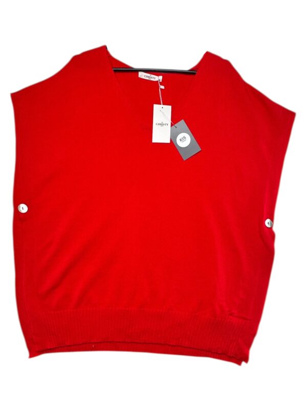 CHRISTY PARIS Narzuta Damska Czerwona XXL