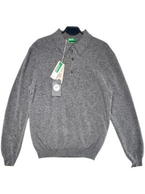 UNITED COLORS OF BENETTON. Sweter Męski Szary M Wełna