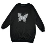Bluza Damska Czarna 4XL 100% Poliester - zdjęcie 1
