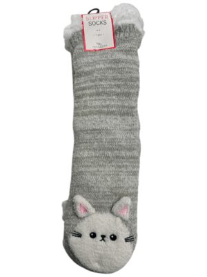 PEACOCKS Skarpety Damskie Szare Z Uszami 37-42