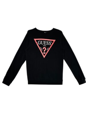 GUESS Bluza Dziecięca Czarna Logo 176