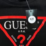 GUESS Bluza Dziecięca Czarna Logo 176 - zdjęcie 3