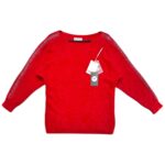 N.EVERY DAY Sweter Damski Czerwony S - zdjęcie 1