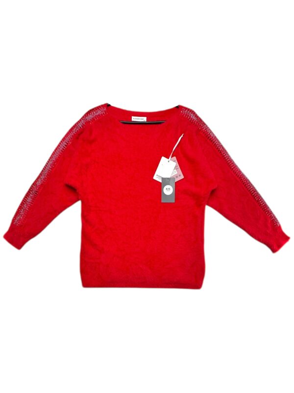 N.EVERY DAY Sweter Damski Czerwony S