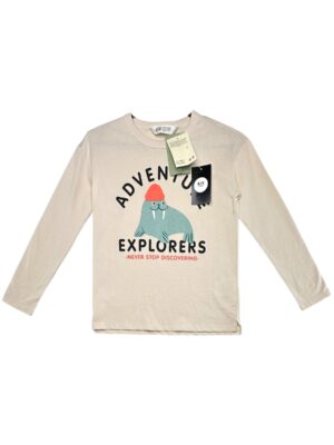 H&M Bluzka Dziecięca Beżowa 134/140