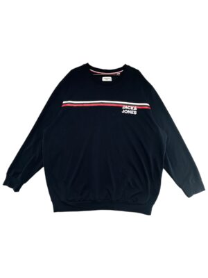 JACK & JONES Bluza Męskie Granatowa 4XL