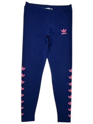 ADIDAS Legginsy Dziecięce Granatowe Logo 170