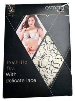 ESMARA Biustonosz Damski Beżowy Koronkowy 85 D