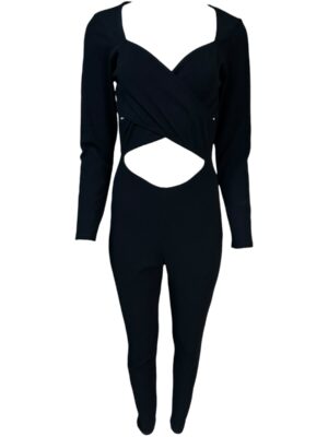 PRETTYLITTLETHING Kombinezon Damski Czarny XL