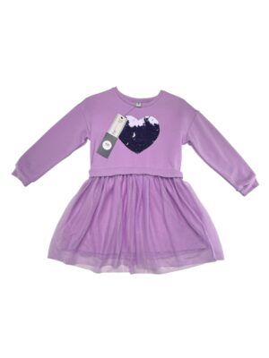 TU KIDS Sukienka Dziecięca Fioletowa 128
