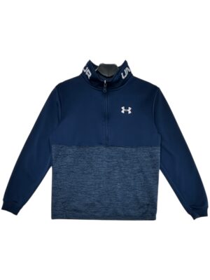 UNDER ARMOUR Bluza Dziecięca Niebieska Zaciągnięcia 170