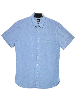 HUGO BOSS Koszula Męska Niebieska S