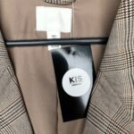 H&M Marynarka Damska Beżowa Kratka L - zdjęcie 3