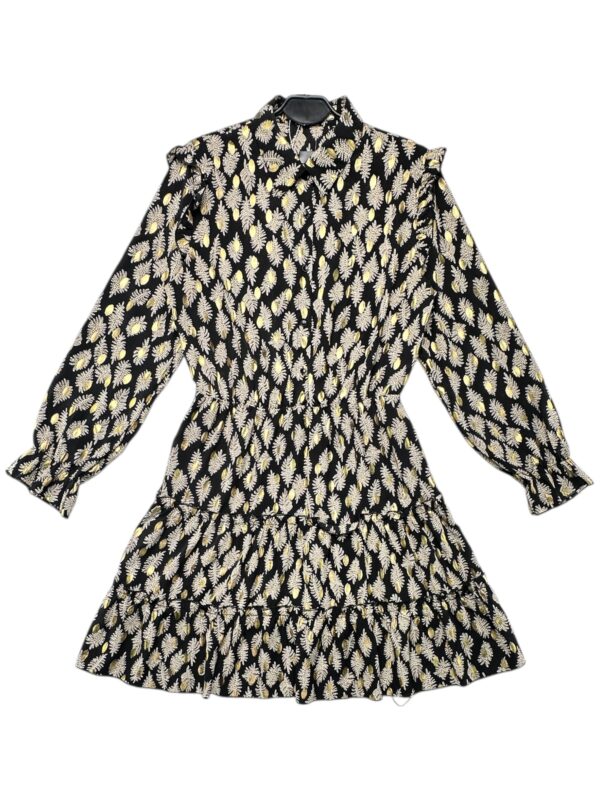 RETRO&ICONE Sukienka Damska Czarna Wzorzysta L