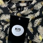 RETRO&ICONE Sukienka Damska Czarna Wzorzysta L - zdjęcie 3