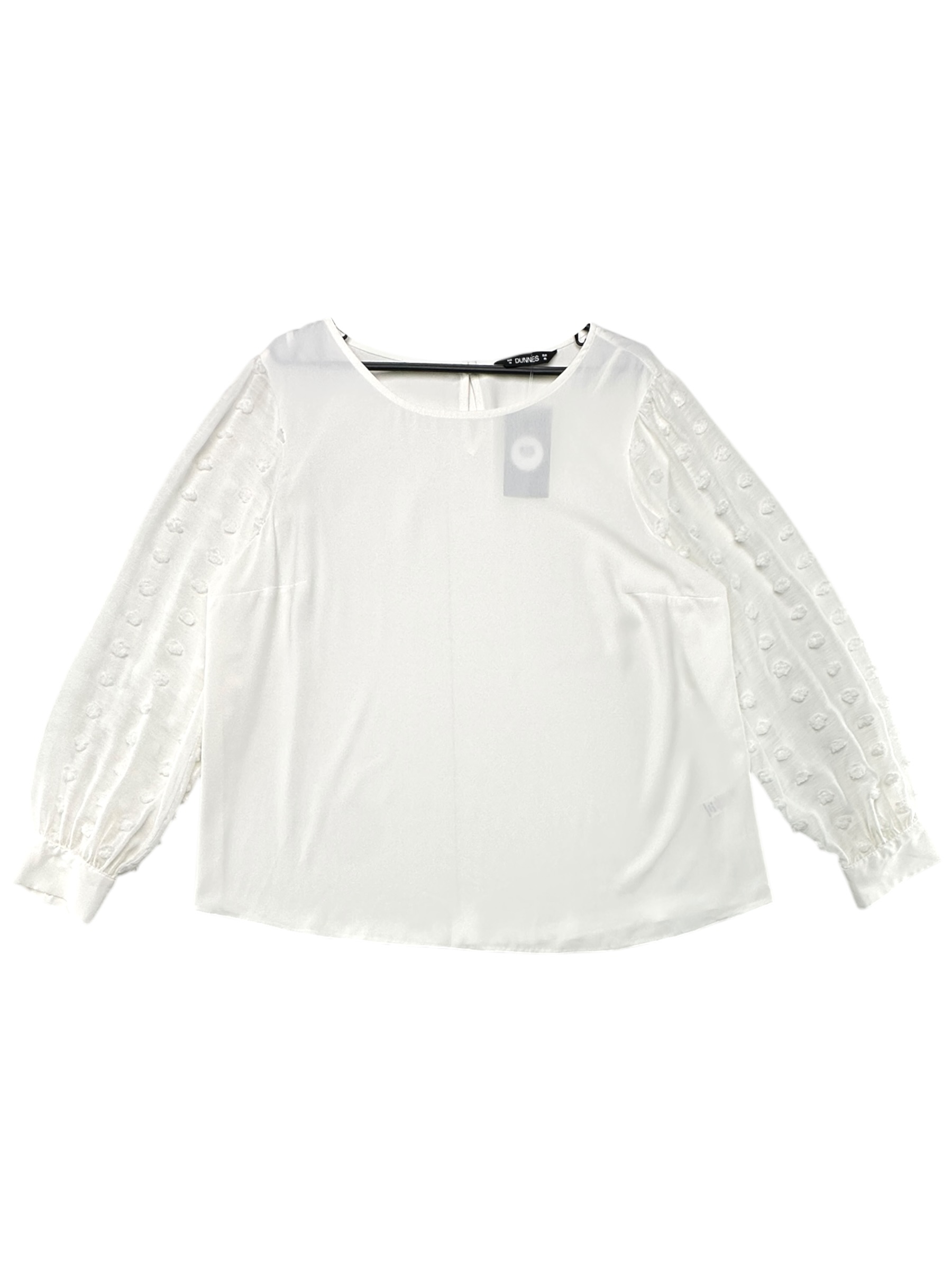 DUNNES Bluzka Damska Biała 3XL
