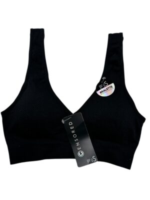 CENSORED Biustonosz Damski Czarny S