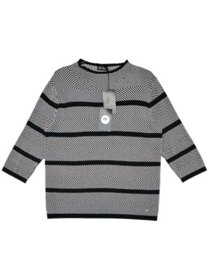 SA.HARA Sweter Damski Czarny Wzór M