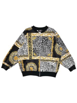 NOUVELLE Bluza Damska Czarna Wzorzysta 5XL-6XL