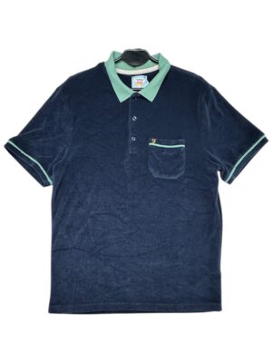 FARAH Koszulka Polo Męska Niebieska M