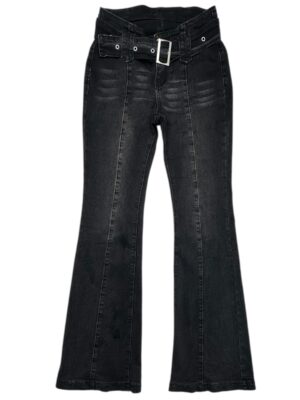 Jeansy Damskie Czarne XS (26)