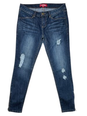 FOREVER 21 Jeansy Damskie Niebieskie Przetarcia S ( 28 )