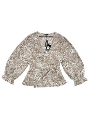 BOOHOO Bluzka Damska Beżowa 4XL