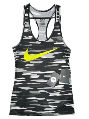 NIKE Koszulka Damska Wielokolorowa Camo XS