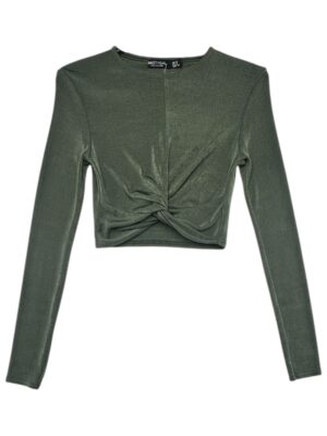 NASTYGAL Bluzka Damska Zielona XS