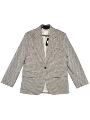 H&M Marynarka Damska Beżowa Kratka S