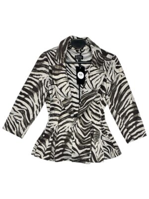 TOPSHOP Marynarka Damska Czarna Zwierzęcy XS