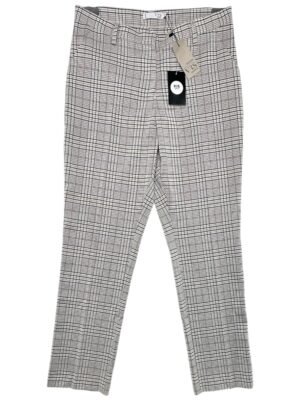 VRS Spodnie Damskie Czarnobiałe Kratka XL